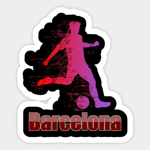 Barcelona Football Sticker by Printaha